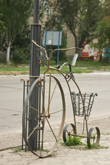 Fototapeta na wymiar decoration old bike