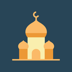 Silhouette icon mosque