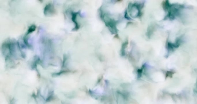 Loopable 4k video of milky white blue and purple clouds in a nebula in space, slowly moving, forming and dissolving, 4k, 3840p, 25fps
