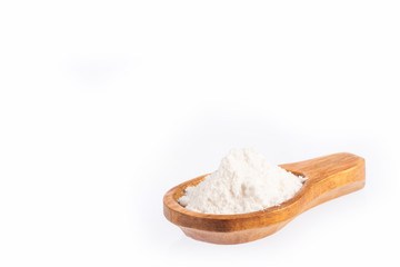 Baking soda, Sodium bicarbonate - White background