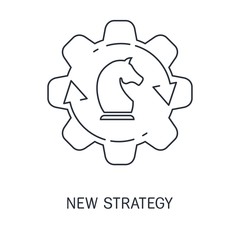 New strategy. Vector linear icon.