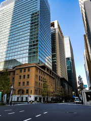 Fototapeta na wymiar modern buildings in Tokyo