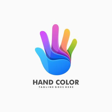 Hand Colorful Concept illustration vector Design template