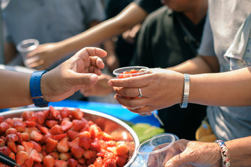 Feeding the poor to help and share