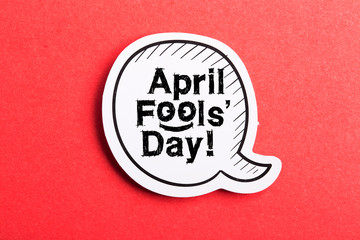 April Fools' Day Speech Bubble