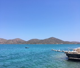 Fototapeta na wymiar Elounda bay (Crete)