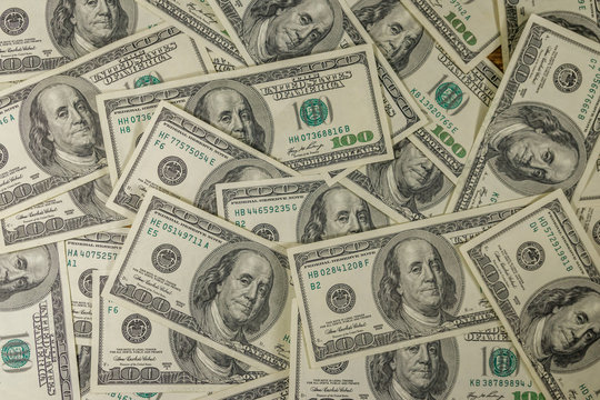 Background of the one hundred dollars bills
