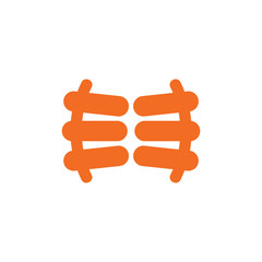 abstract linked triangle colorful geometric logo vector