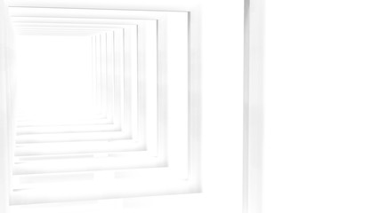 3d rendering of White Clear Blank Subtle Geometric Abstract