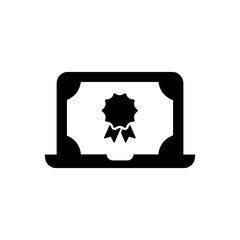 Online certification icon