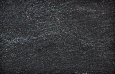Dark grey black slate stone background or texture