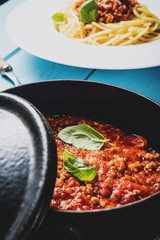 Italian pasta spaghetti bolognese