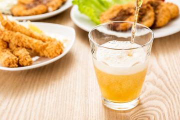 ノンアルコールビールと料理