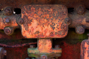 rusty metal industrial parts