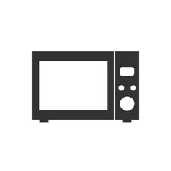 Home appliance, kitchen, microwave icon. Vector illustration, flat design.