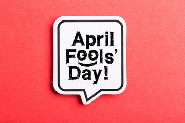 April Fools' Day Speech Bubble