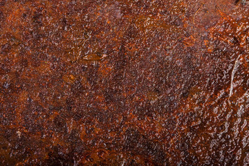 wet rusty sheet metal. old background