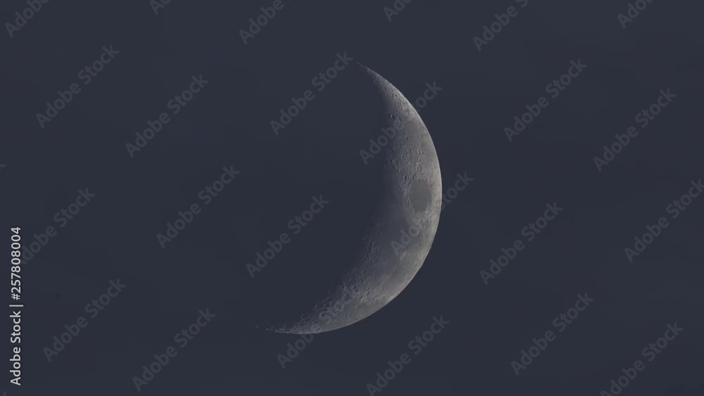 Wall mural moon and clouds time lapse