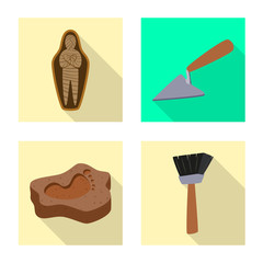Vector design of story and items icon. Collection of story and attributes  vector icon for stock.