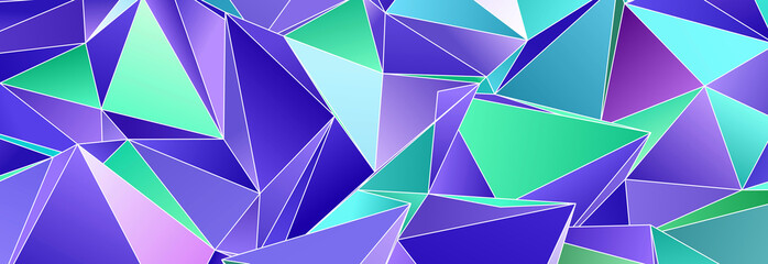 Obraz premium Abstract Low-Poly background. triangulated texture. Design 3d. Polygonal geometrical pattern. Triangular modern style