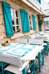 Terrace cozy cafe.
