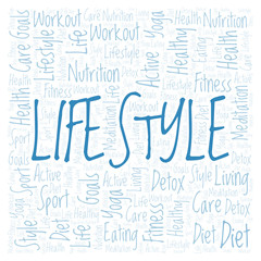 Lifestyle word cloud.