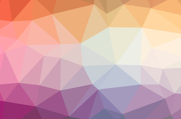 Illustration of abstract Orange horizontal low poly background. Beautiful polygon design pattern.