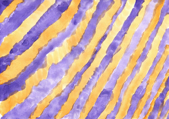 Bright purple and yellow watercolor background. illustration