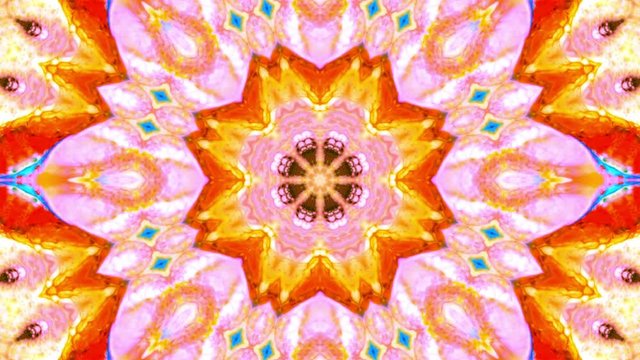 Abstract Colorful Kaleidoscope Movement