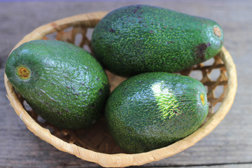 avocado in a basket