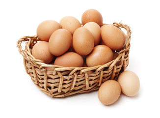 eggs on a white background