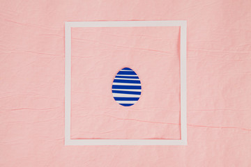 Happy Easter Background With Rabbit And Eggs