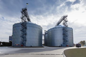 Elevator against the blue sky