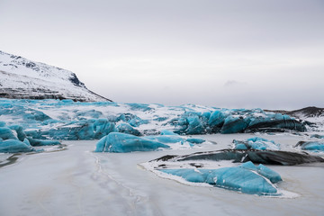 Fototapeta na wymiar Iceland Vatna Glacier Natural scenery