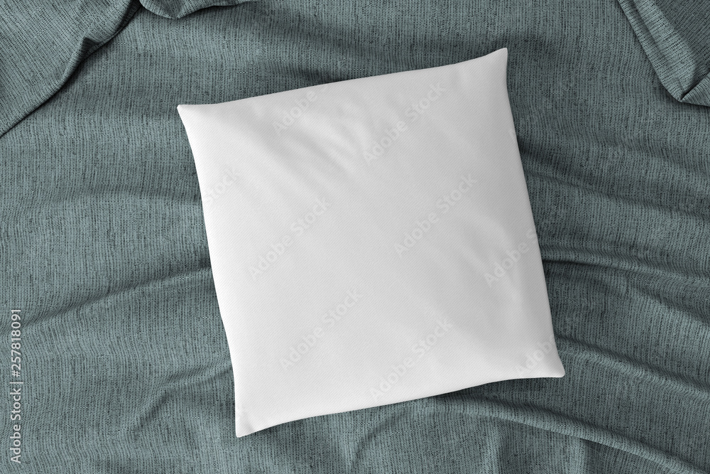 Poster mock up of a pillow - 3d rendering