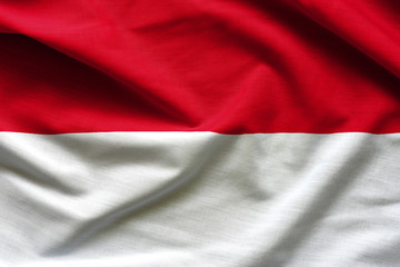 Waving flag of Indonesia, Asia