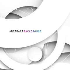 Białe koła. Abstrakcyjne tło wektor © Rzoog