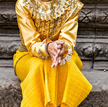 Angkor Wat is a popular tourist attraction Apsara Cambodian Dance