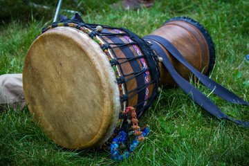 Fototapeta premium drum and drumsticks