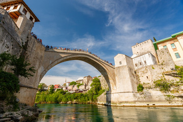 Mostar bridge in Bosnia
