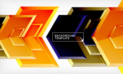 Abstract glossy techno arrows background