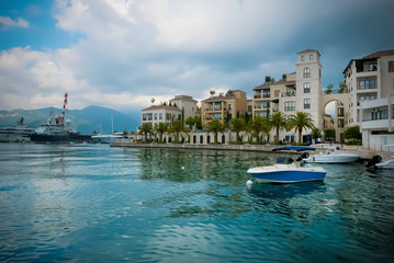 Fototapeta premium Sea coast resort town.