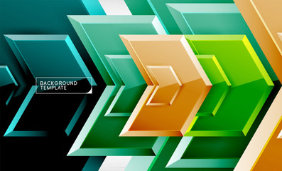 Techno arrow background, template design