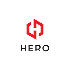 H letter logo for hero design