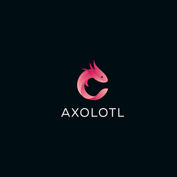axolotl logo design