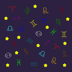 Pattern of zodiac signs