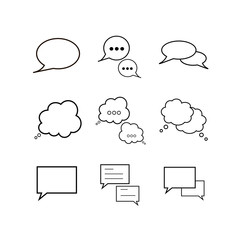 speech bubbles collection