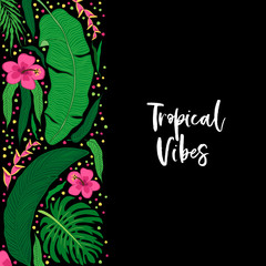 Beautiful tropical green palm leaves botanicals foliage background