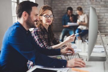 Picture of architects working together in office