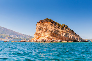 Rocky islet near Zakynthos, Greece